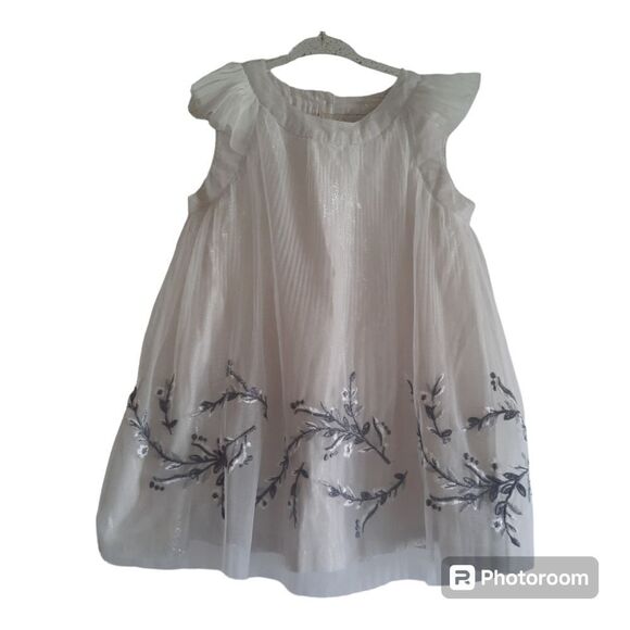 Heirlooms by Polly Flinders Embroidered Tulle Tunic Top - Picture 1 of 4